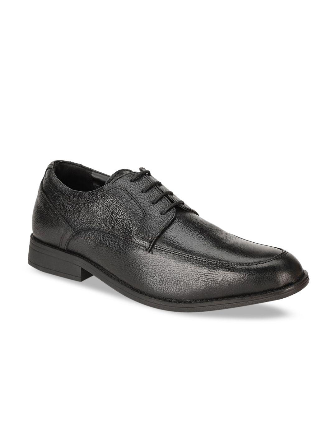 bata-men-black-solid-leather-formal-derbys