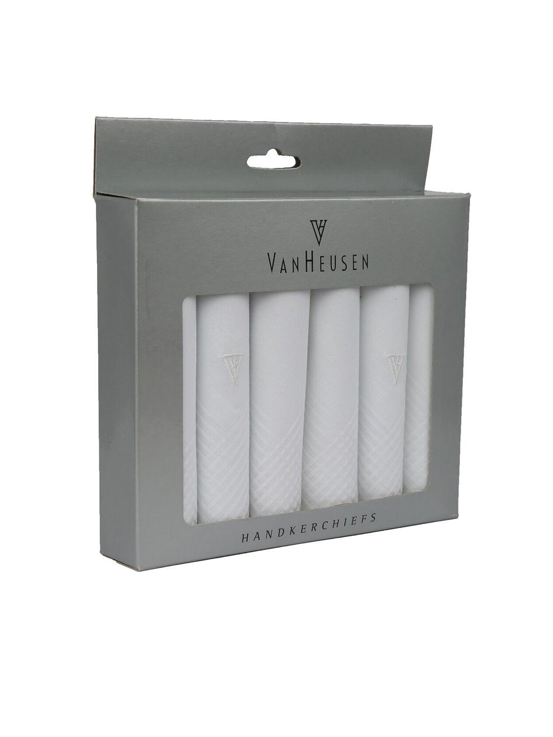 van-heusen-men-pack-of-6-white-solid-accessory-gift-set