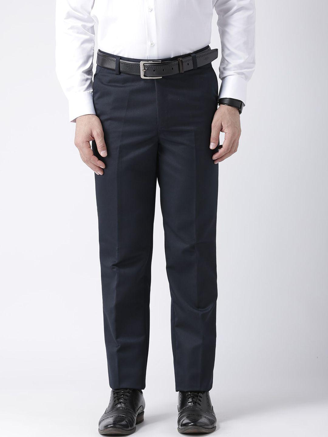 hangup-men-blue-regular-fit-solid-formal-trousers