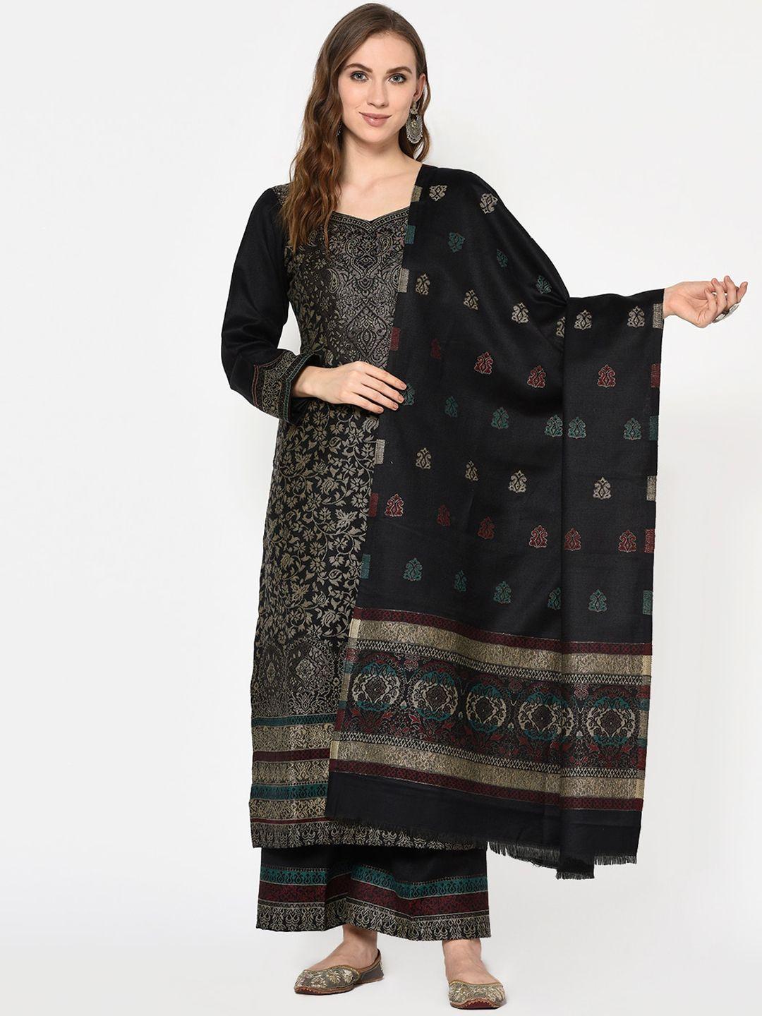 safaa-women-black-viscose-acrylic-woven-design-suit-unstitched-dress-material-for-winter