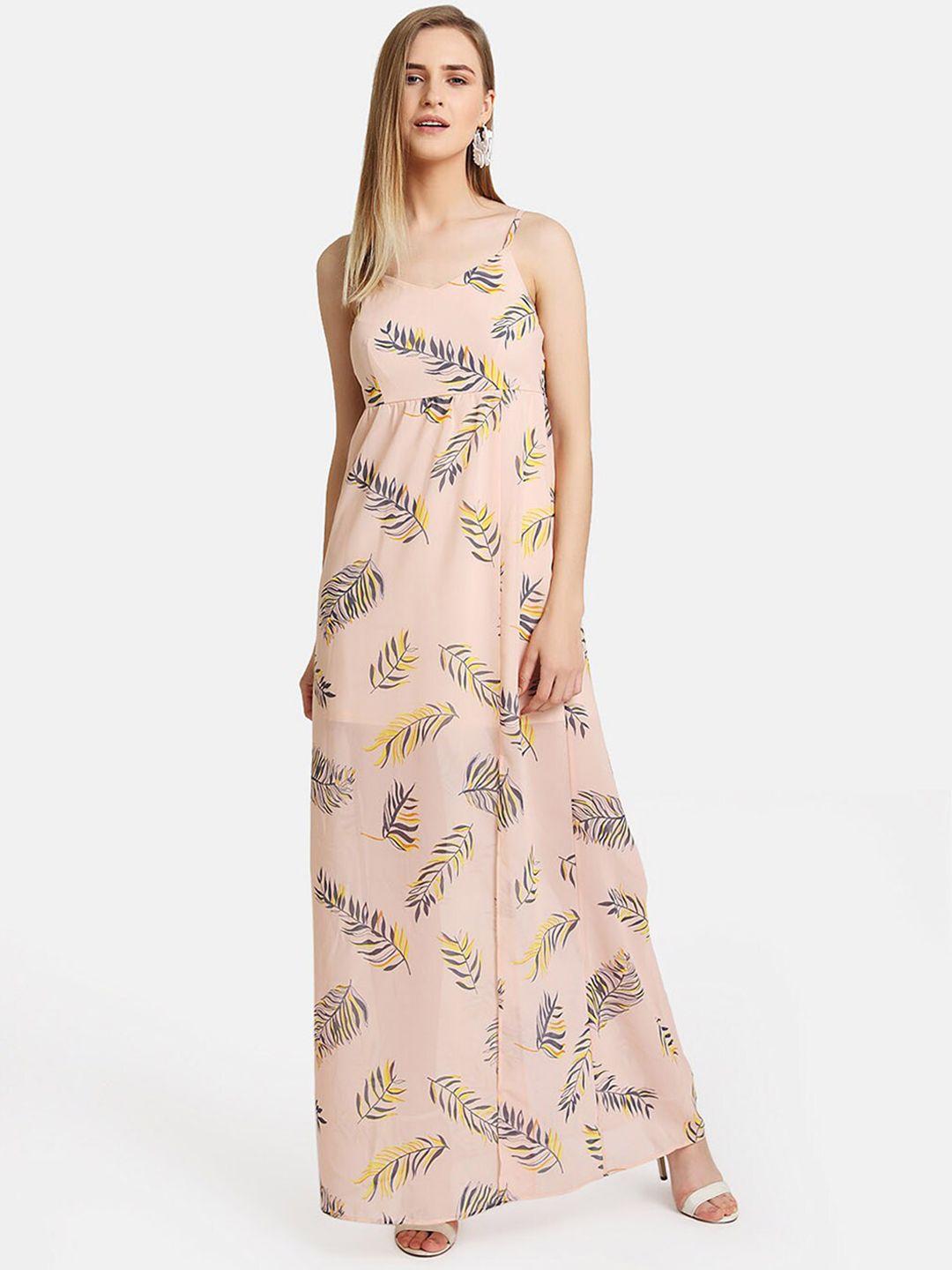 kazo-women-pink-printed-maxi-dress