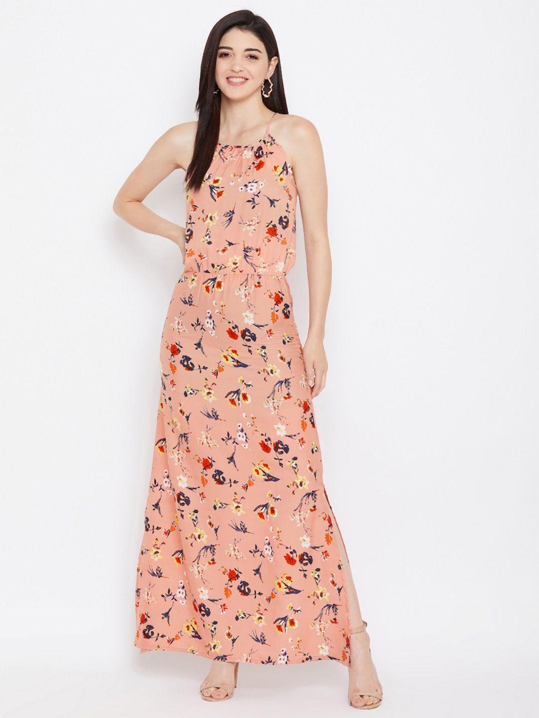 purys-women-peach-coloured-printed-maxi-dress