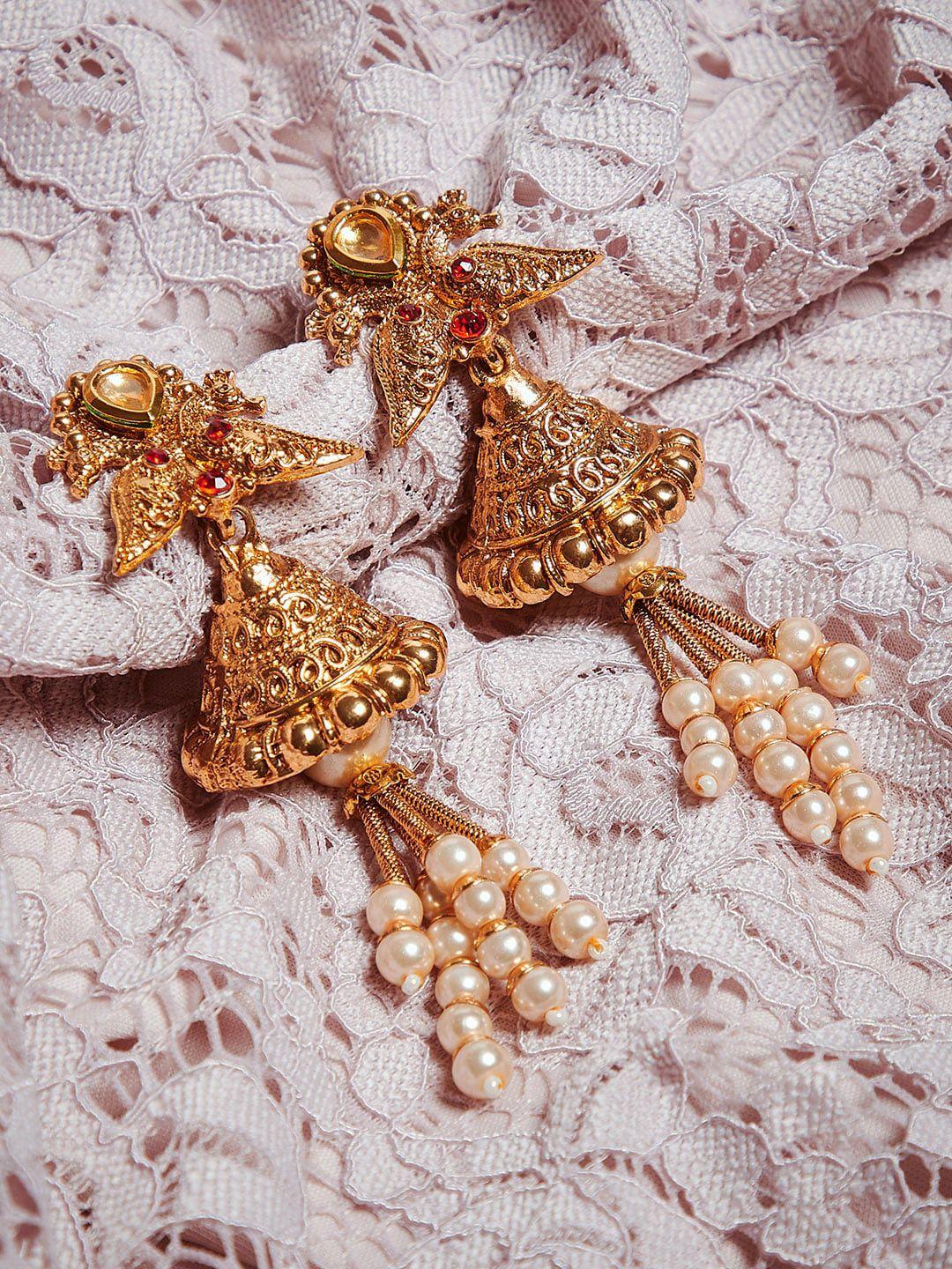 panash-gold-toned-peacock-shaped-handcrafted-jhumkas