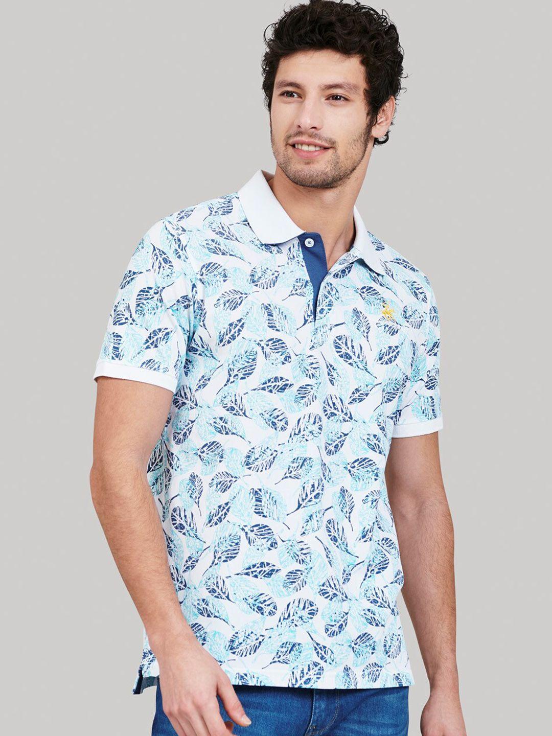 beverly-hills-polo-club-men-white-&-blue-printed-polo-collar-t-shirt