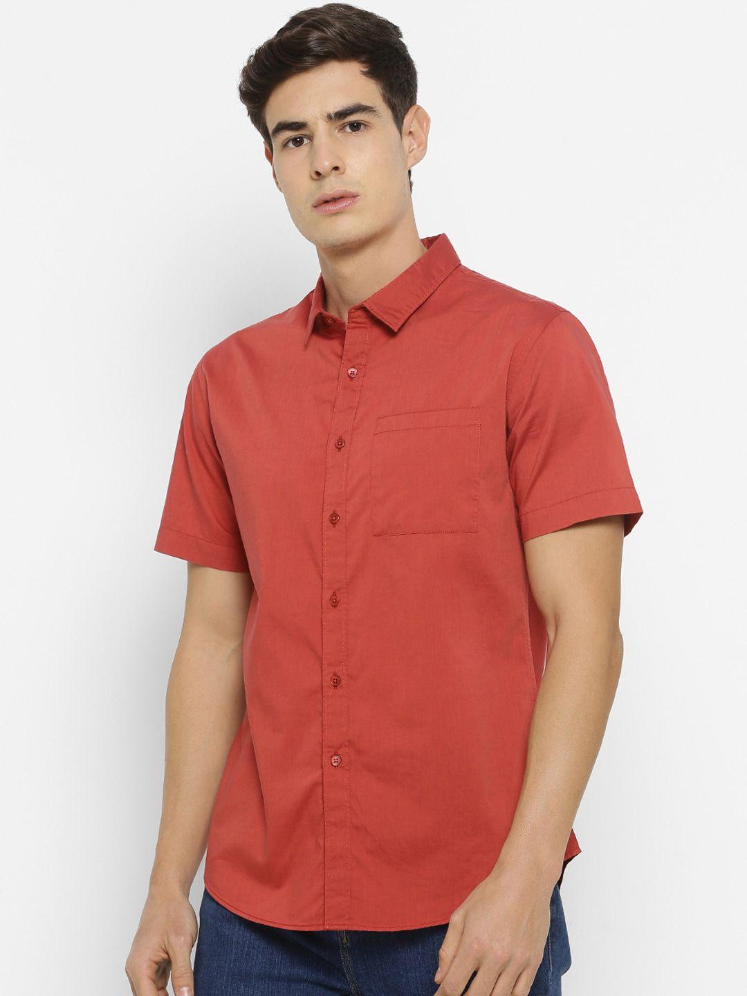 forever-21-men-red-slim-fit-solid-casual-shirt