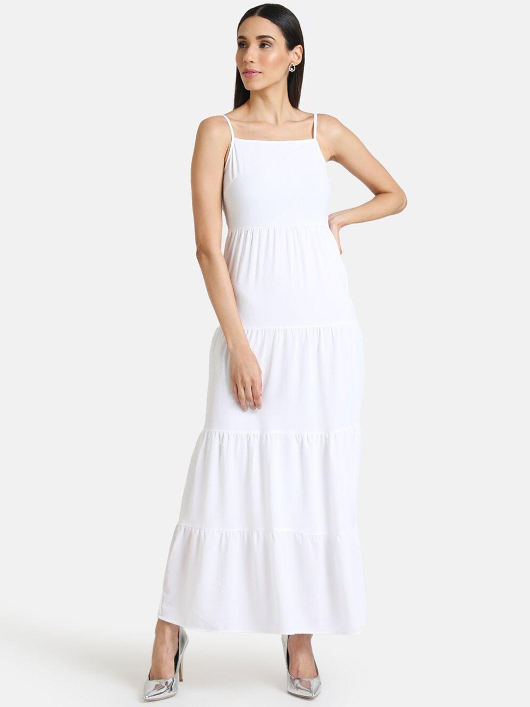 kazo-women-white-solid-maxi-dress
