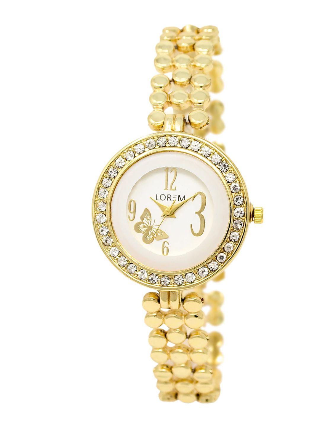 lorem-women-gold-toned-analogue-watch
