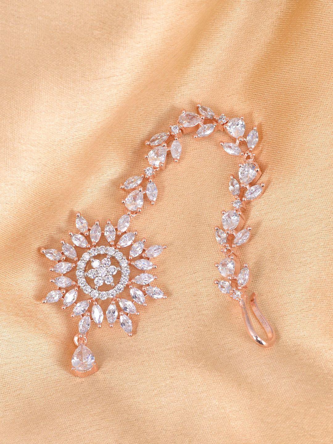 saraf-rs-jewellery-rose-gold-plated-white-cz-&-ad-studded-handcrafted-maang-tikka