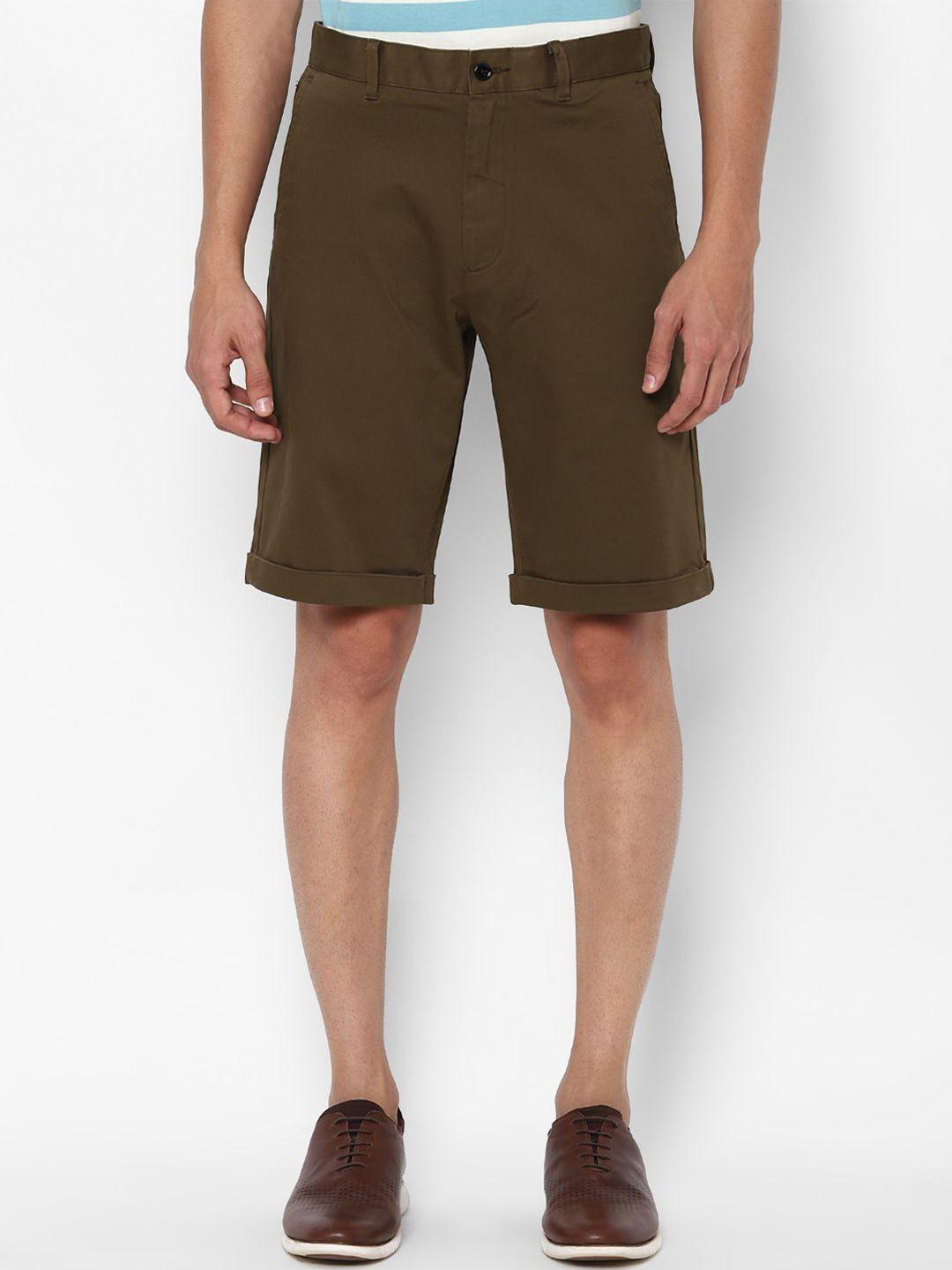 simon-carter-london-men-olive-green-solid-regular-fit-regular-shorts