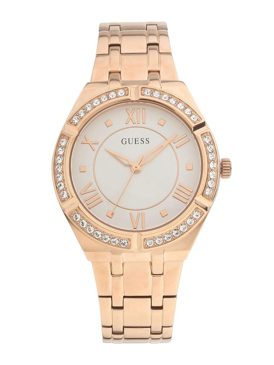 guess-women-white-&-rose-gold-analogue-watch-gw0033l3