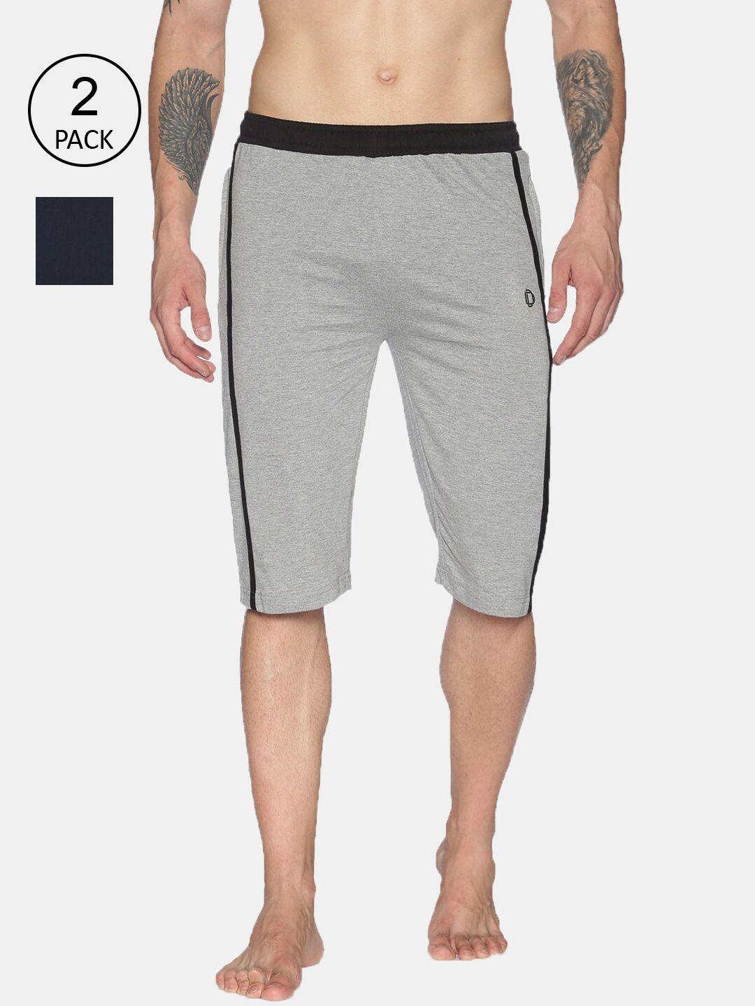 dollar-men-multicoloured-solid-regular-fit-lounge-shorts