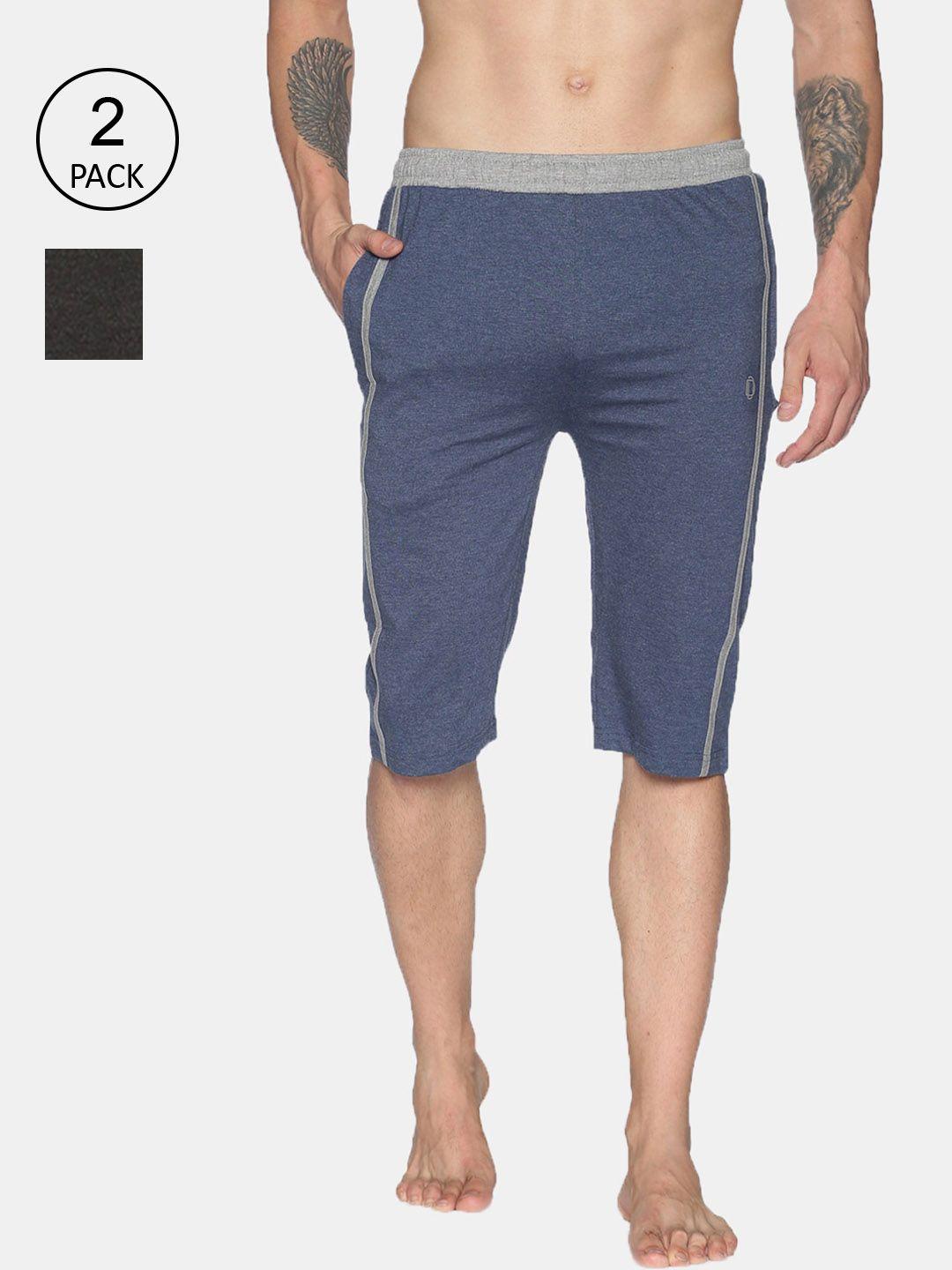 dollar-men-multicoloured-solid-regular-fit-lounge-shorts