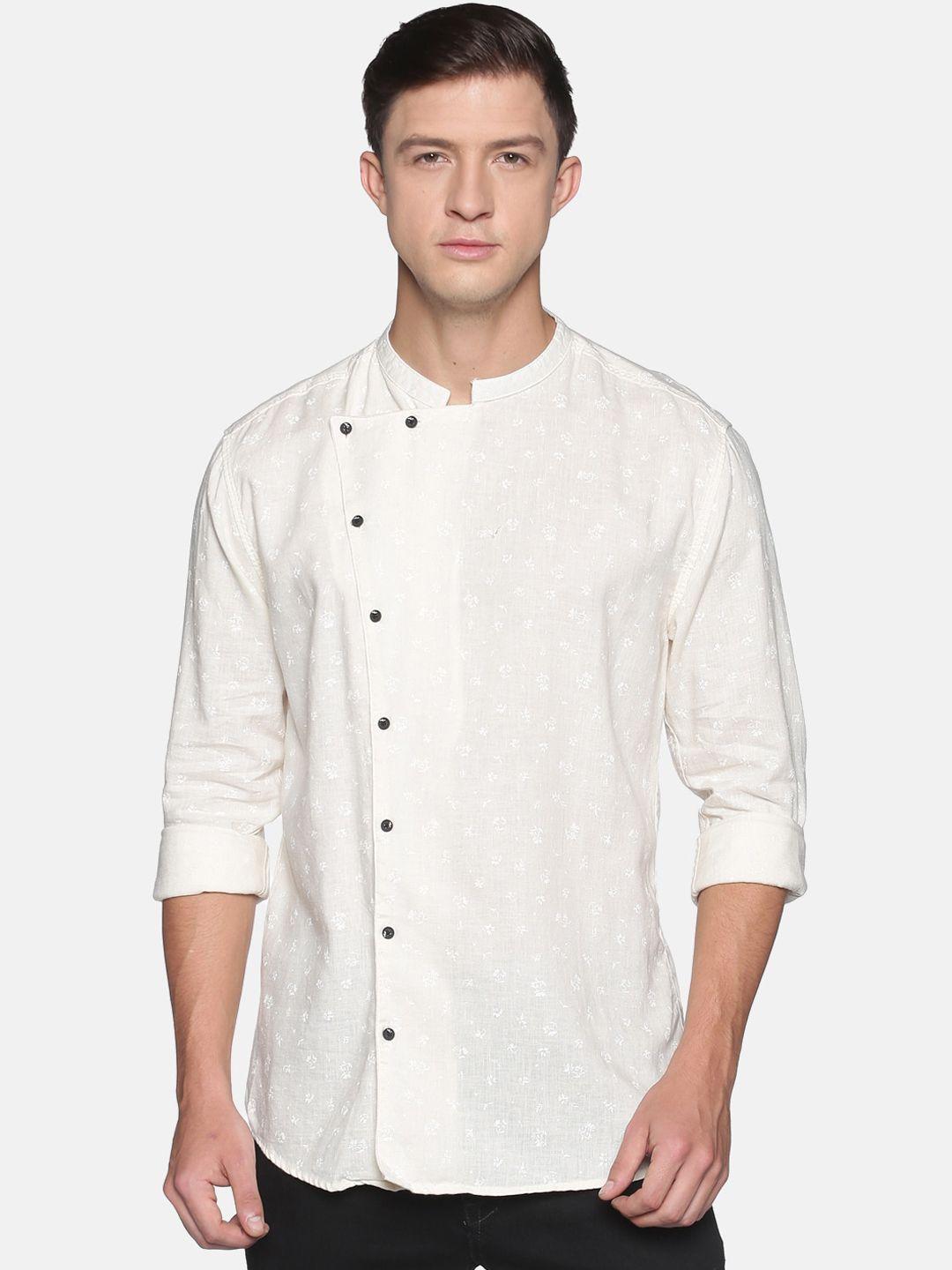 showoff-men-cream-coloured-comfort-slim-fit-floral-printed-casual-shirt