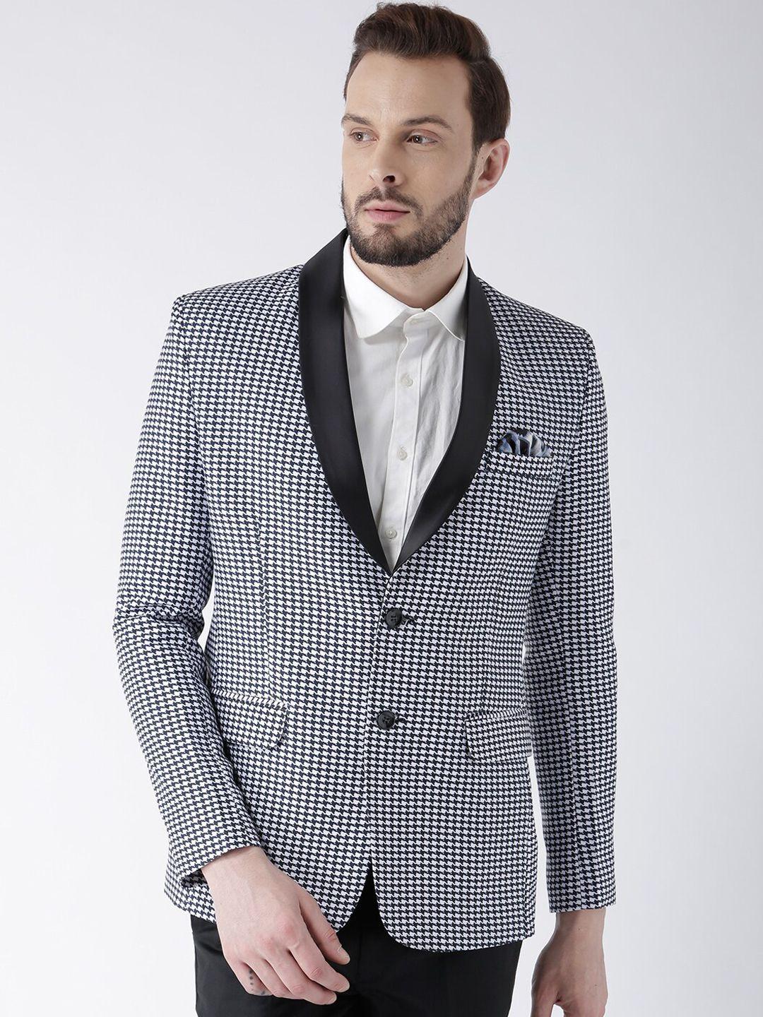 hangup-men-white-&-black-printed-checked-tuxedo-blazer