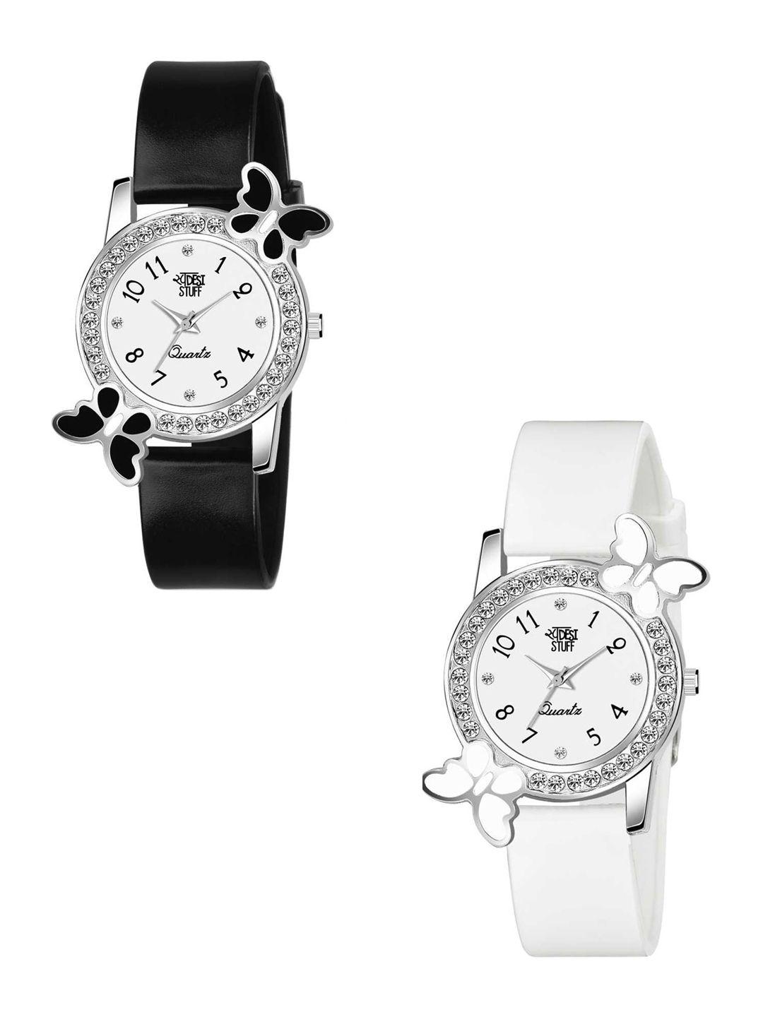 swadesi-stuff-women-pack-of-2-embellished-dial-analogue-watch-2-bf-black-white