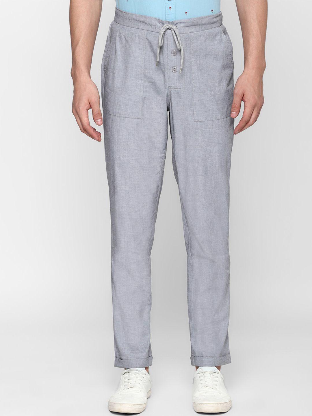 forever-21-men-grey-slim-fit-pure-cotton-trousers