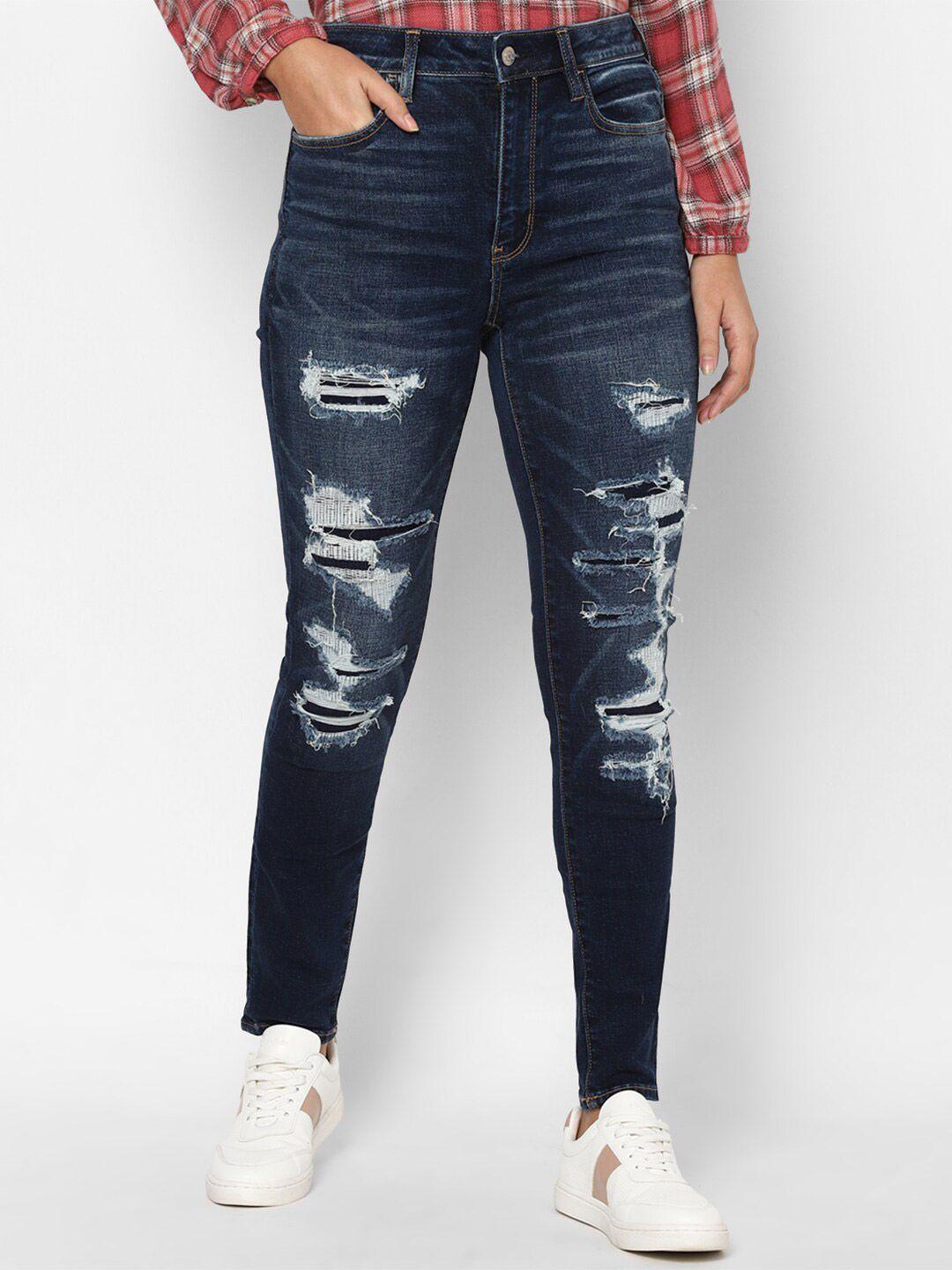 american-eagle-outfitters-women-blue-skinny-fit-high-rise-highly-distressed-light-fade-jeans