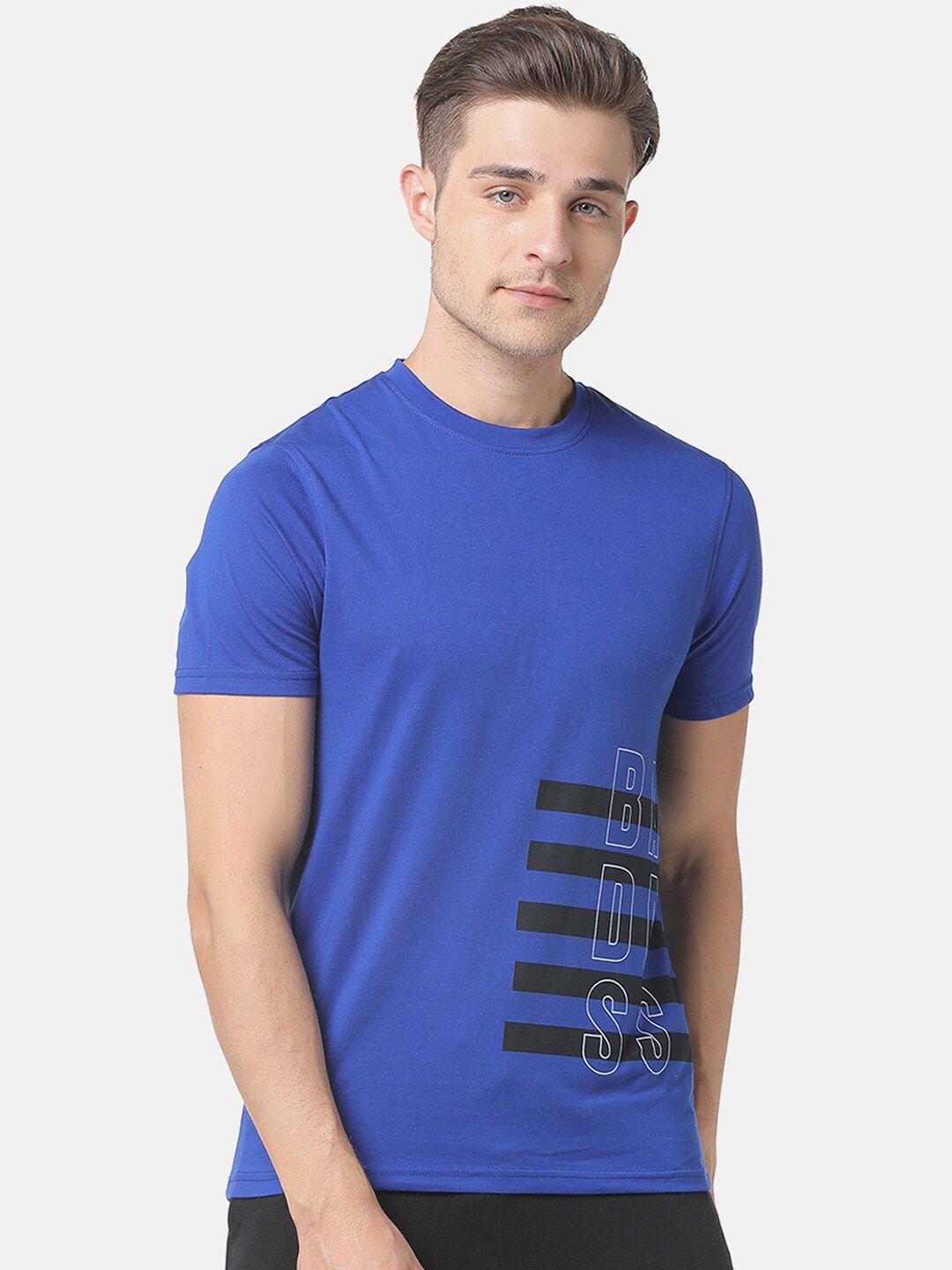 campus-sutra-men-blue-printed-t-shirt