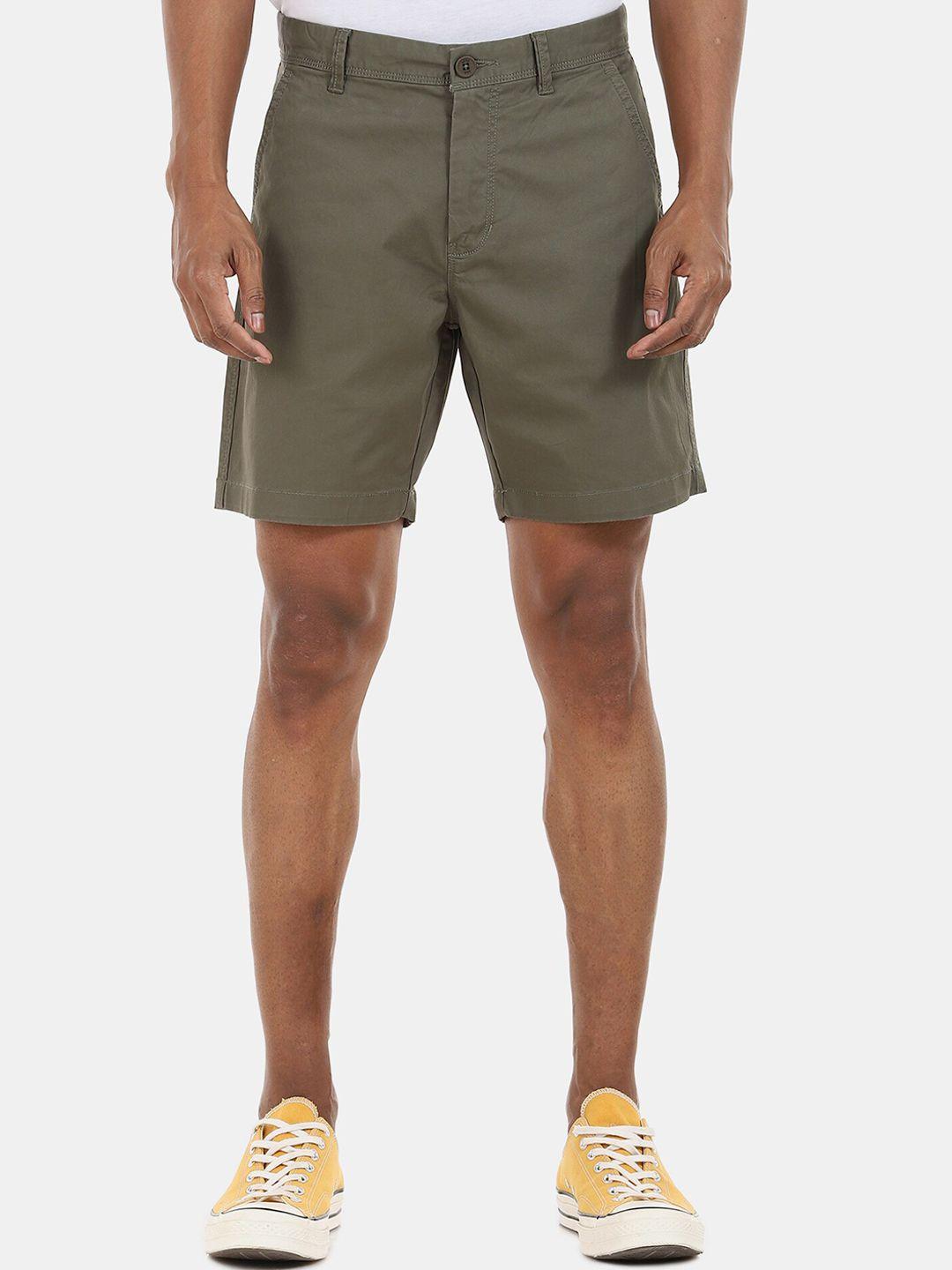aeropostale-men-olive-green-solid-regular-shorts
