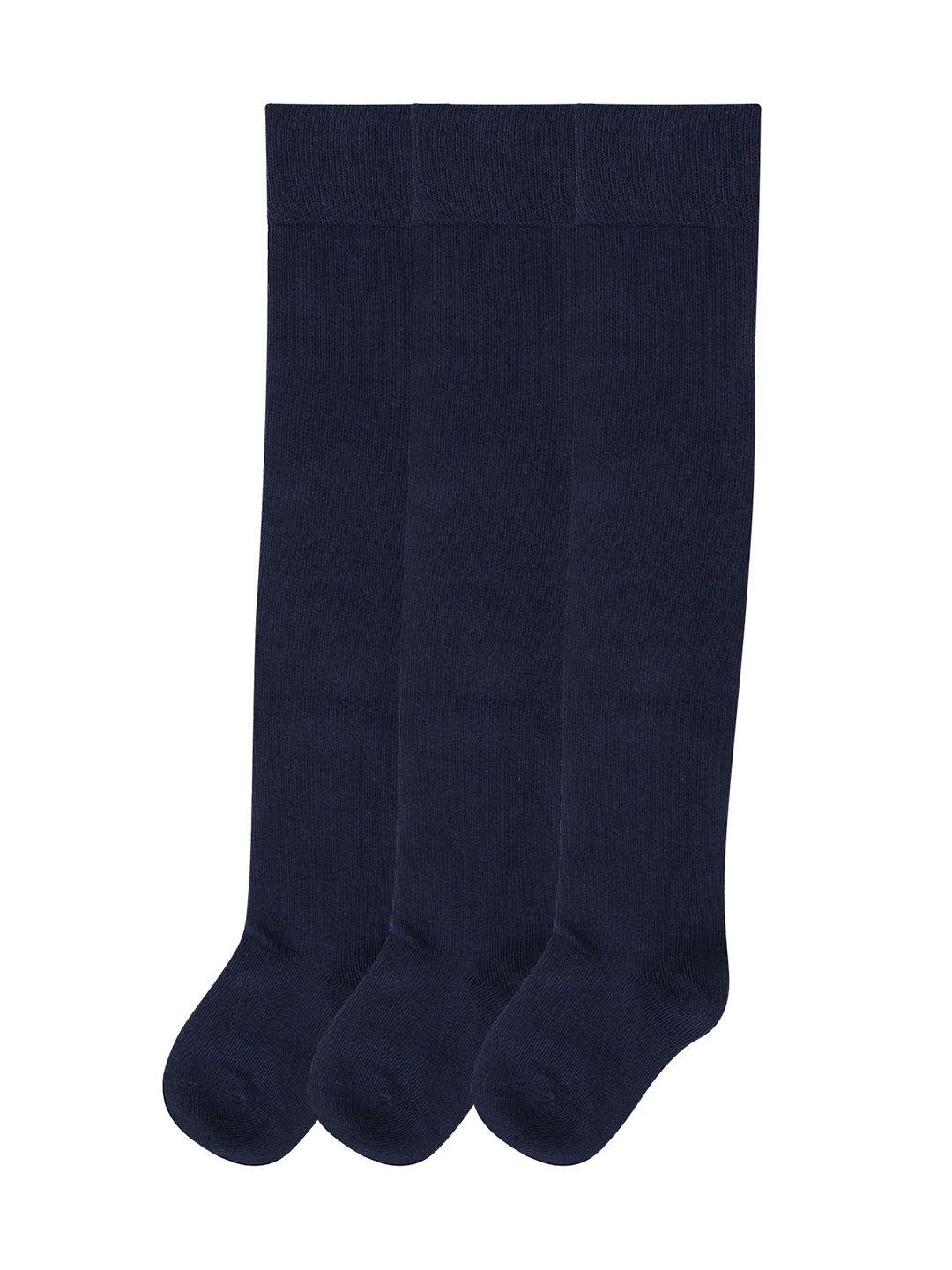 bonjour-girls-pack-of-3-navy-blue-knee-high-stockings