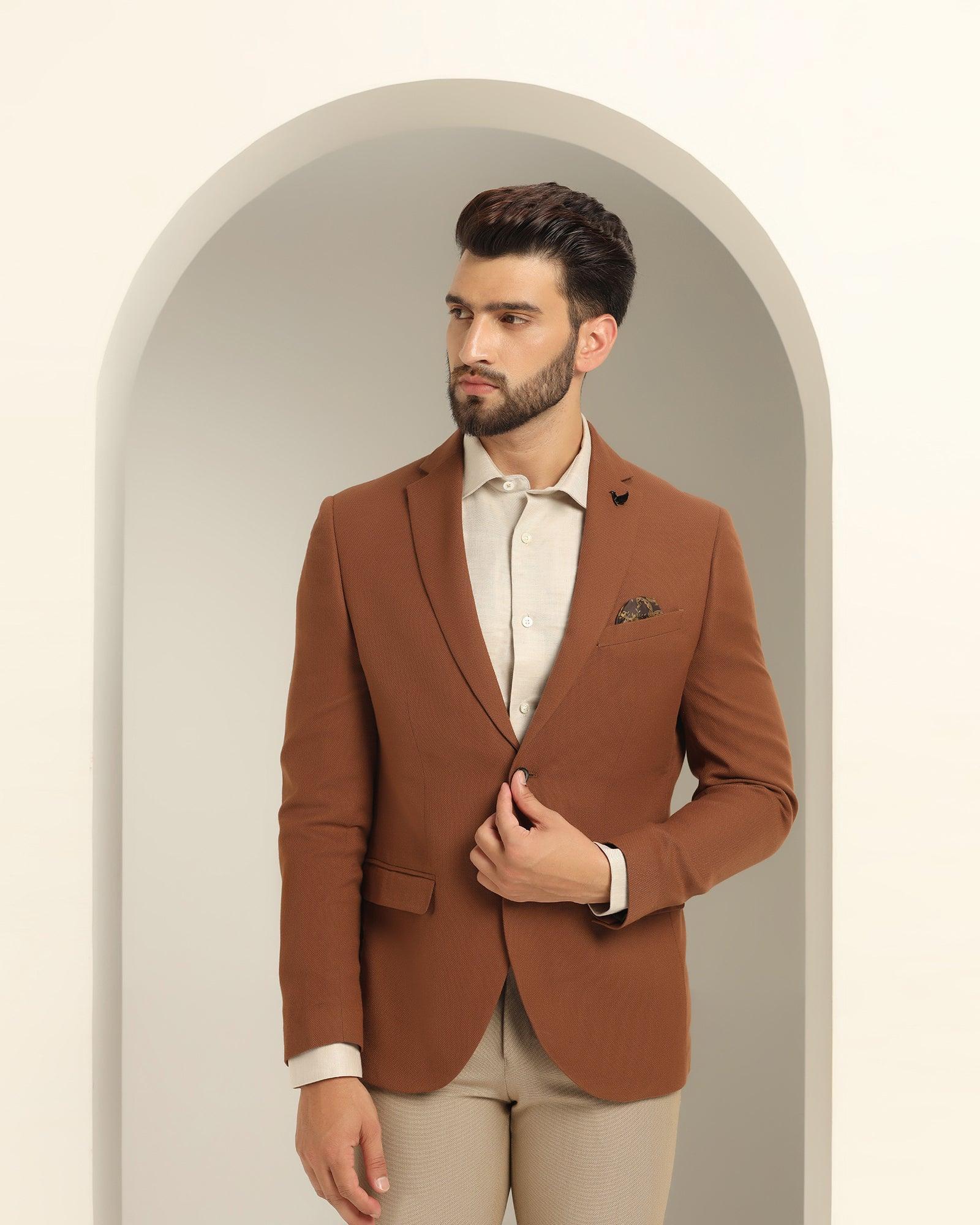 formal-tobacco-brown-textured-blazer---sarwin
