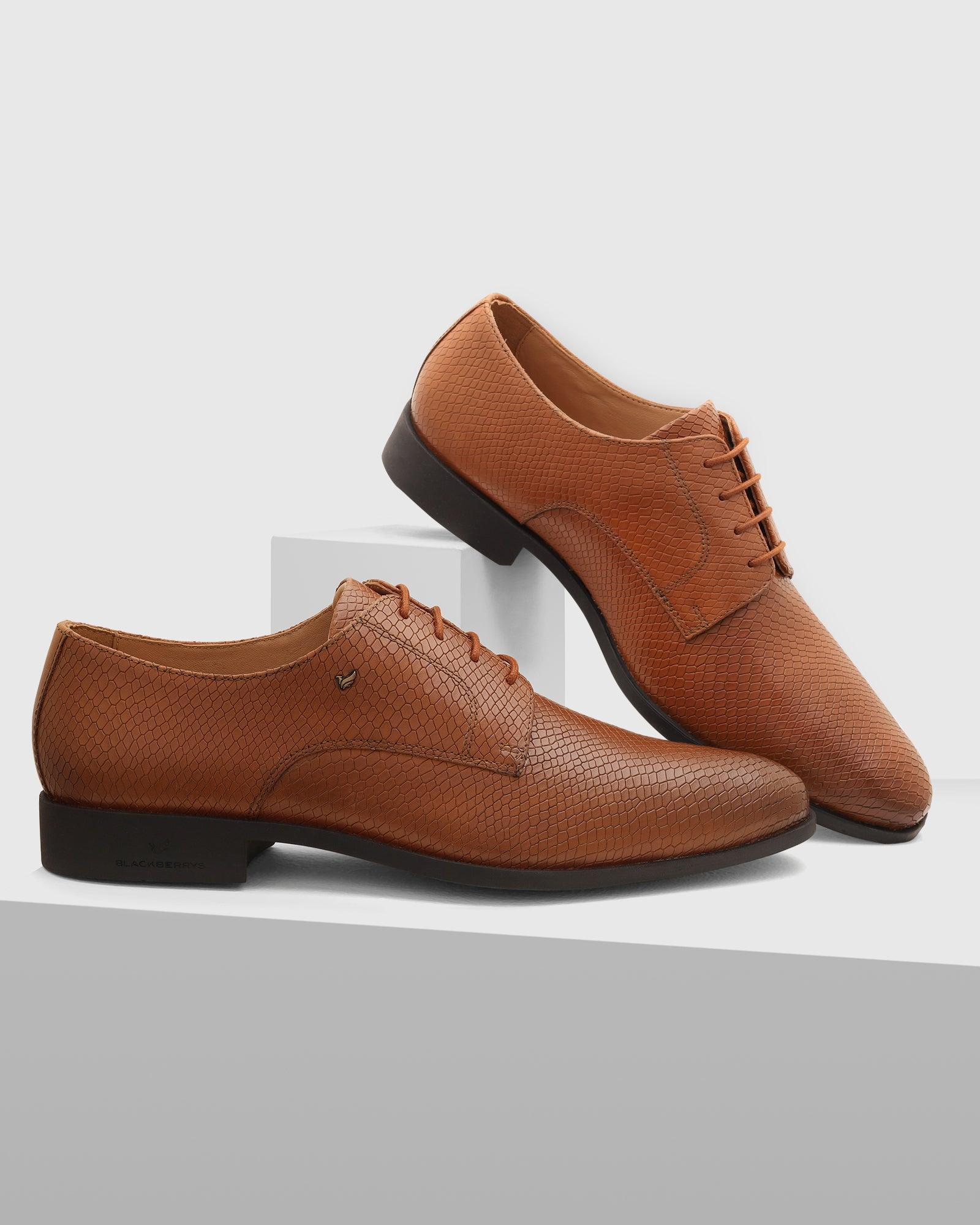 leather-tan-textured-derby-shoes---razor