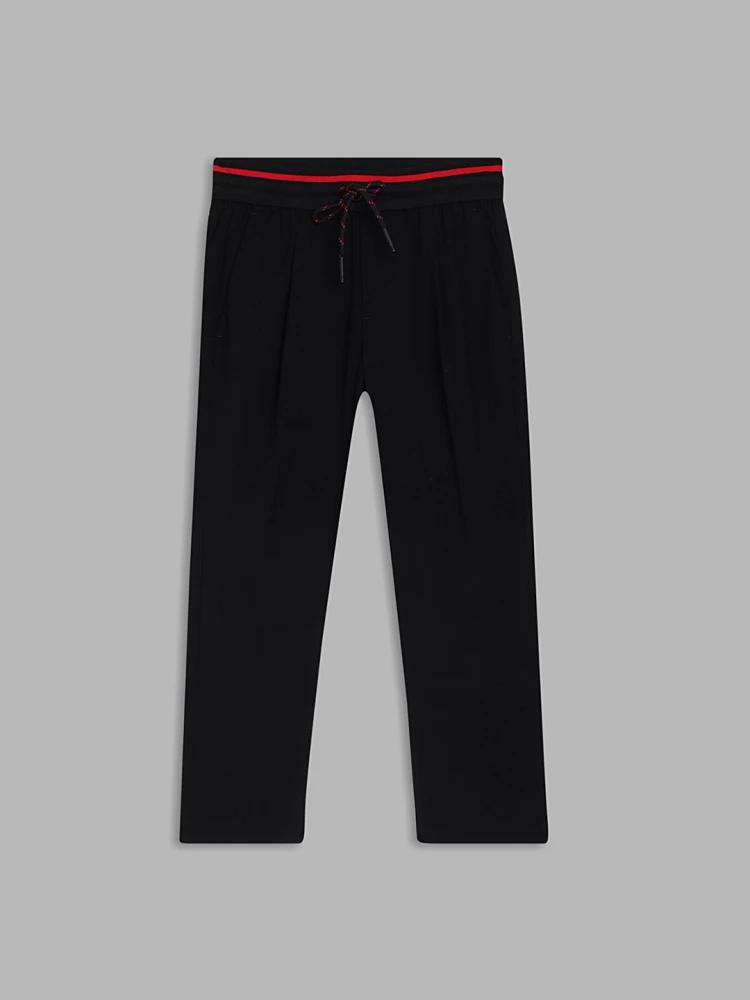 black-solid-regular-fit-trouser