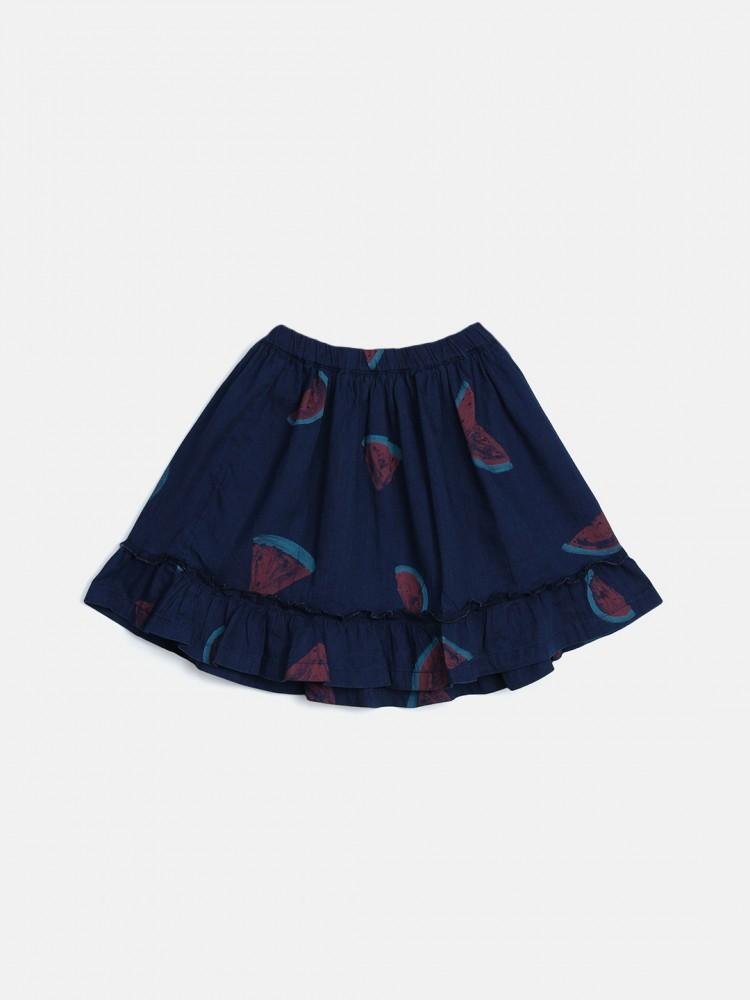 blue-regular-fit-skirt