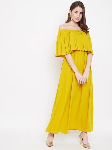 berrylush-women-solid-yellow-off-shoulder-neck-three-quarter-sleeve-flared-maxi-dress