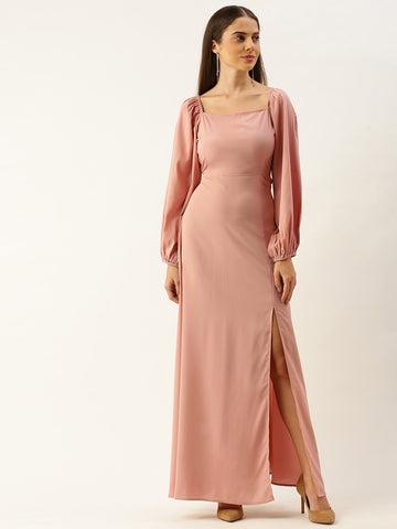 berrylush-women-solid-peach-square-neck-slim-fit-maxi-dress