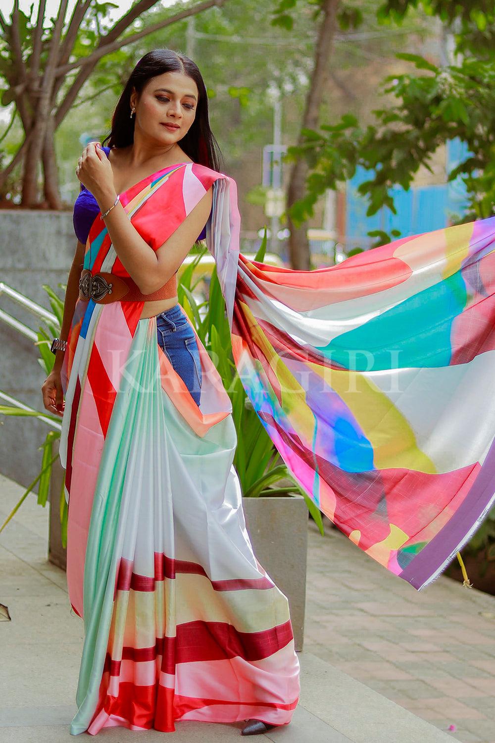 bhargavi-chirmuley-in-multicolor-satin-silk-saree