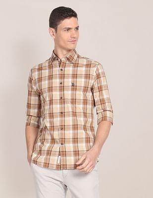 tartan-check-pinpoint-oxford-shirt