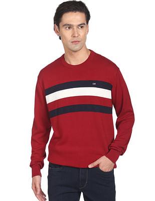 horizontal-stripe-pure-cotton-sweater