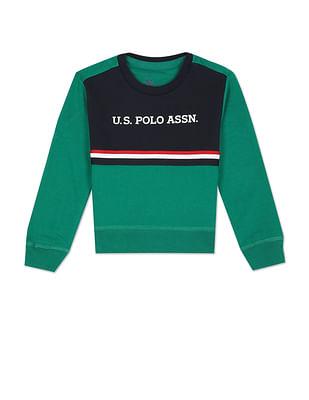 brand-print-colour-block-sweatshirt