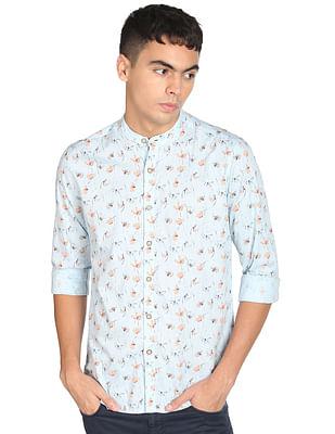 men-light-blue-floral-print-pure-cotton-casual-shirt