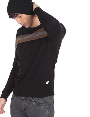 horizontal-stripe-cotton-sweater