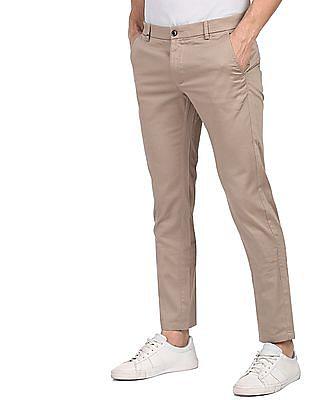 men-khaki-bronson-slim-fit-printed-casual-trousers
