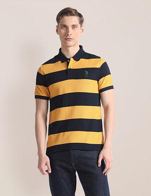 horizontal-stripe-slim-polo-shirt