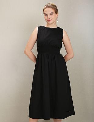 sleeveless-cotton-fit-and-flare-dress