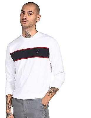 men-white-long-sleeve-brand-logo-casual-sweatshirt