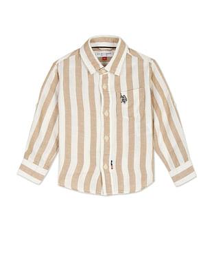 spread-collar-vertical-stripe-shirt