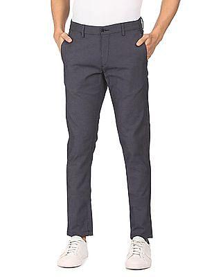 austin-trim-fit-woven-check-casual-trousers