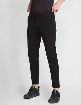 twill-solid-casual-trousers