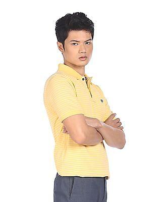 men-light-yellow-cotton-striped-polo-shirt
