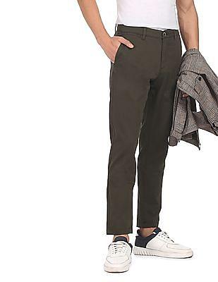 mid-rise-solid-casual-trousers