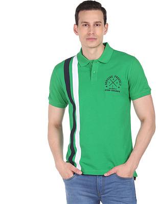 men-green-cotton-vertical-stripe-polo-shirt
