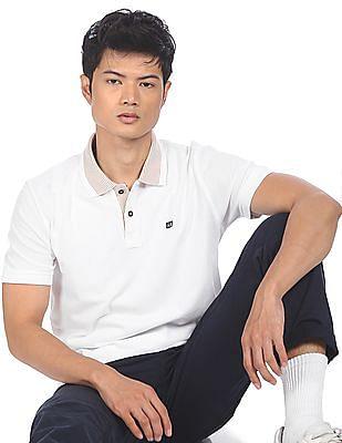 men-white-cotton-solid-polo-shirt