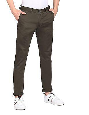 twill-denver-slim-fit-solid-casual-trousers