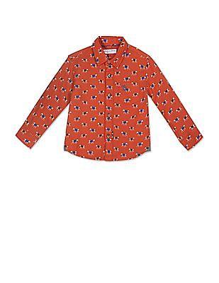 boys-rust-spread-collar-printed-casual-shirt