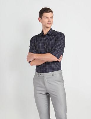 grid-check-cotton-twill-shirt